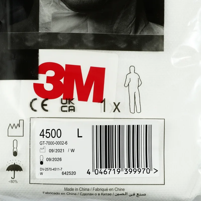 3M ชุดป้องกันฝุ่นทั่วไป รุ่น 4500 SIZE L - Image 3
