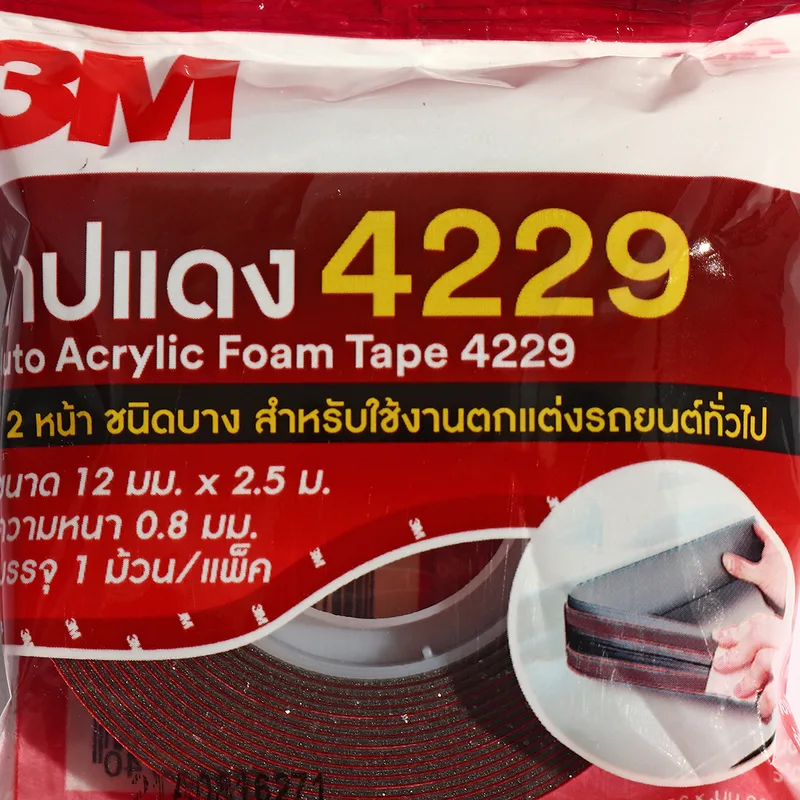 3M เทป 2 หน้าออโต้อะคริลิค 4229 12มมX2.5ม - Image 3