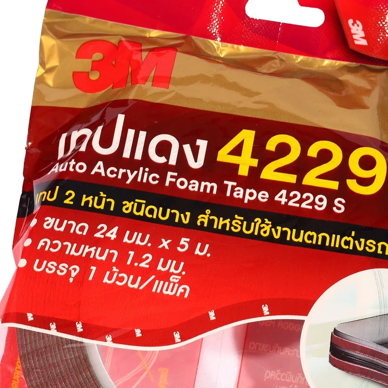 3M เทป 2 หน้าออโต้อะคริลิค 4229S 24มม.X5ม. - Image 3