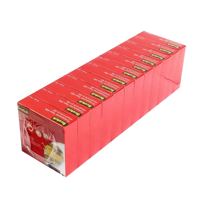 3M NO.600 เทปใส 18มมX36หลา แกน 1"(12RL/PAC) - Image 3