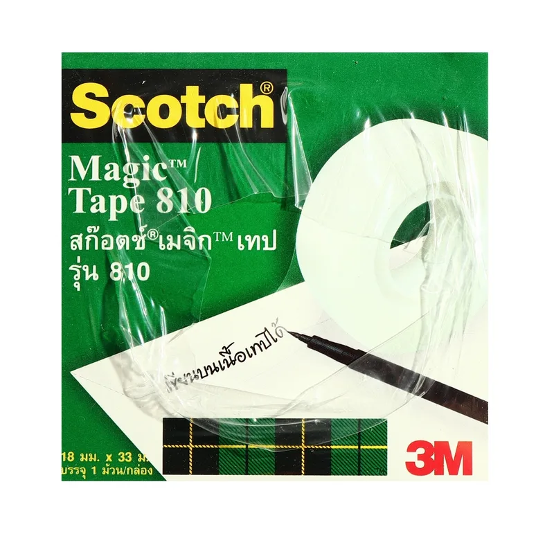 3M NO.810 เมจิกเทป 18มมX36หลา แกน1" 12RL/PA - Image 4