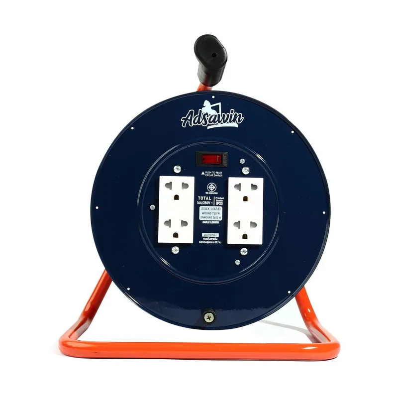 ADSAWIN GF ล้อเก็บสายไฟจานเหล็กใหญ่(NB)-สีกรมท่า - Image 2