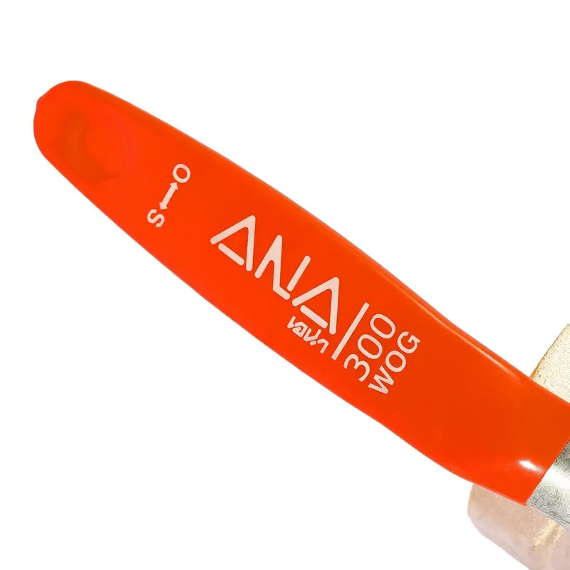 ANA รุ่น 114 บอลวาล์ว ผิวชุบนิกเกิ้ล ด้ามเหล็ก 4" - Image 3