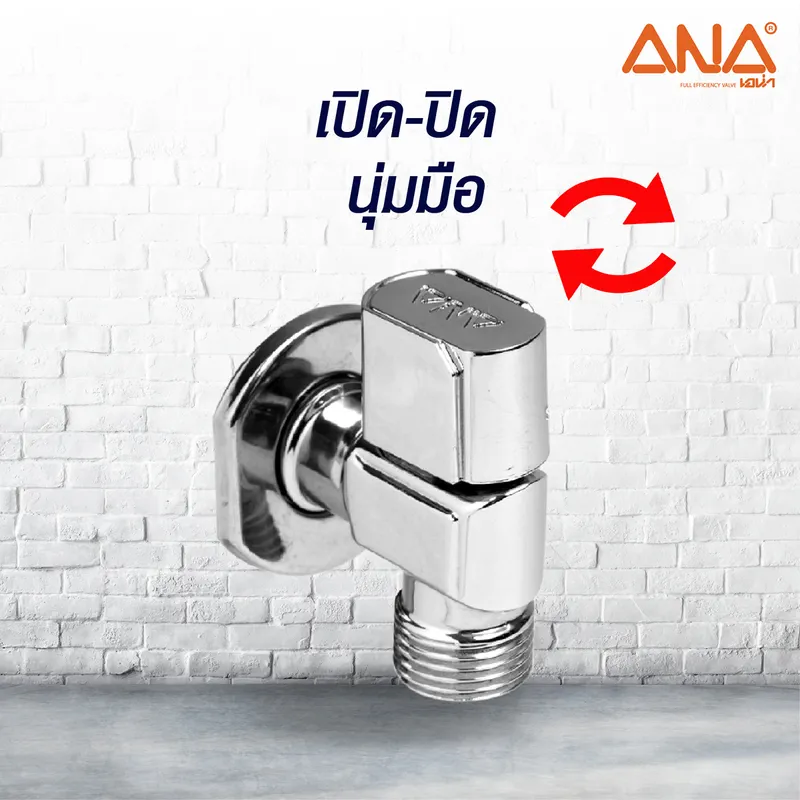 ANA รุ่น 1750 มินิวาล์วบอลวาล์วฉาก ผผ. 1/2" - Image 4