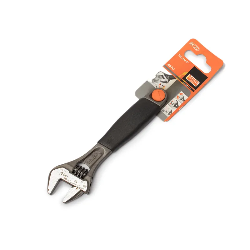 BAHCO ประแจเลื่อน รุ่น 90 ด้ามยาง ERGO 6" (9070)