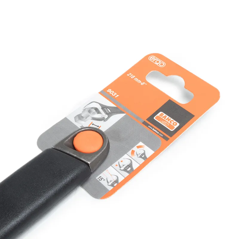 BAHCO 9031 ประแจเลื่อน ด้ามยาง 8" ปากกว้าง 38 มม. - Image 4