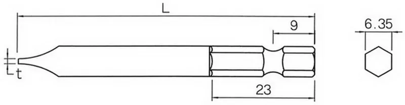 BIX "G" TYPE(B35M)1.0X7X50 ไขควงปากแบน