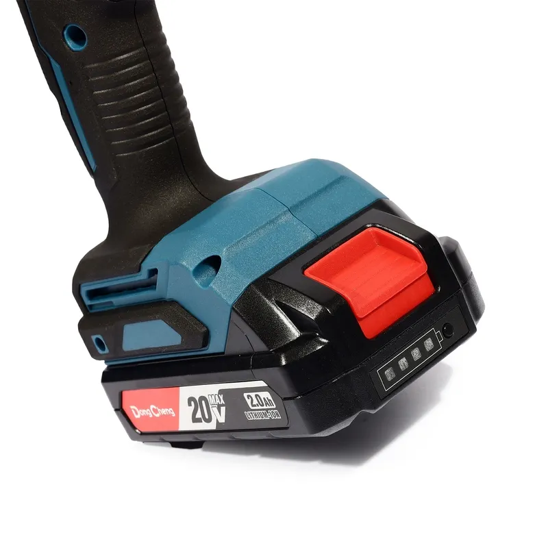 DONGCHENG 20V-BL สว่านกระแทก 60N.M ชุด2A*+BOX - Image 9