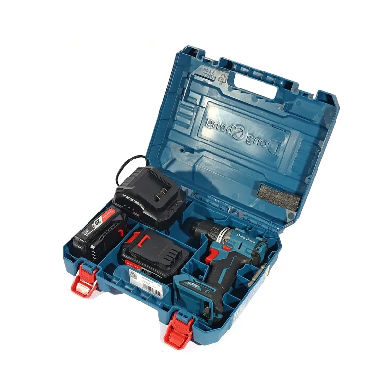 DONGCHENG 20V-BL สว่านกระแทก 60N.M ชุด2A*2+BOX - Image 13