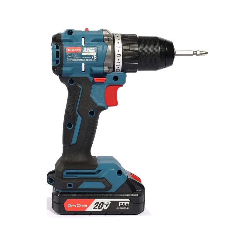 DONGCHENG 20V-BL สว่านกระแทก 60N.M ชุด2A*2+BOX - Image 5
