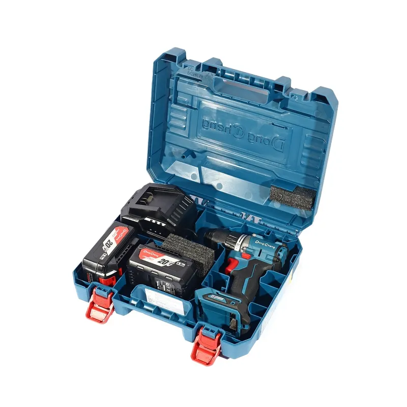 DONGCHENG 20V-BL สว่านกระแทก 60N.M ชุด4A*2+BOX - Image 12