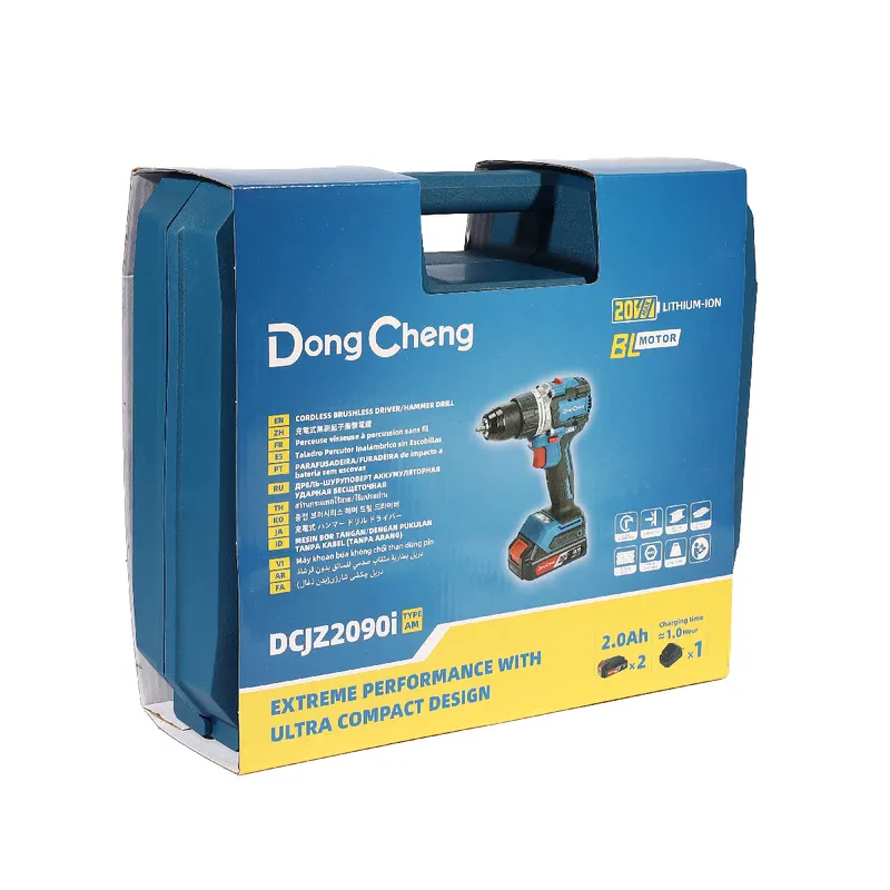 DONGCHENG 20V-BL สว่านกระแทก 90N.M ชุด2AH*2+BOX - Image 9