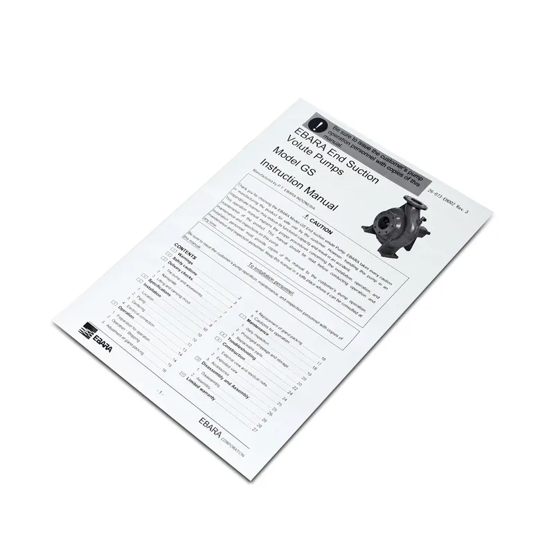 EBARA GS 80-250 ปั๊มเพลาลอย ไม่รวมหน้าแปลน - Image 3