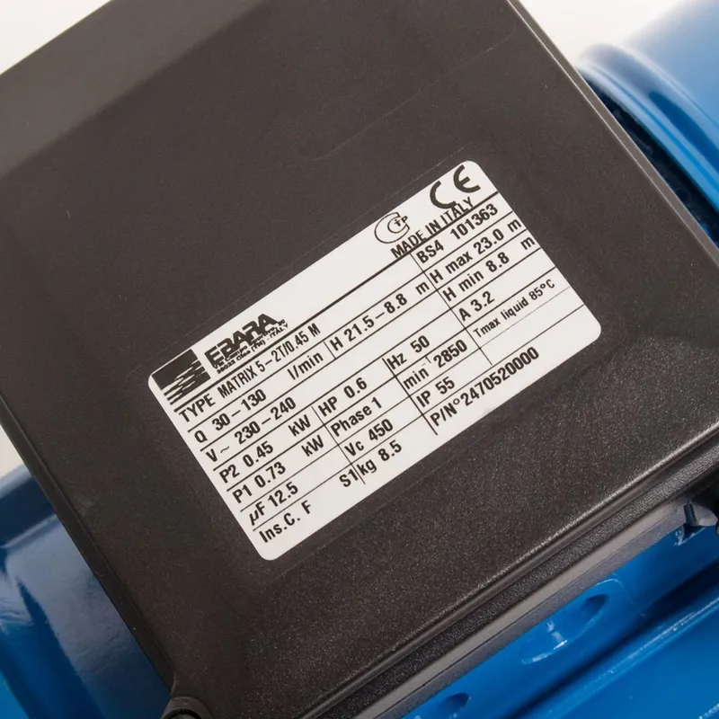 EBARA MATRIX 5-2T/0.45M ปั๊มน้ำหลายใบพัดแนวนอน - Image 6