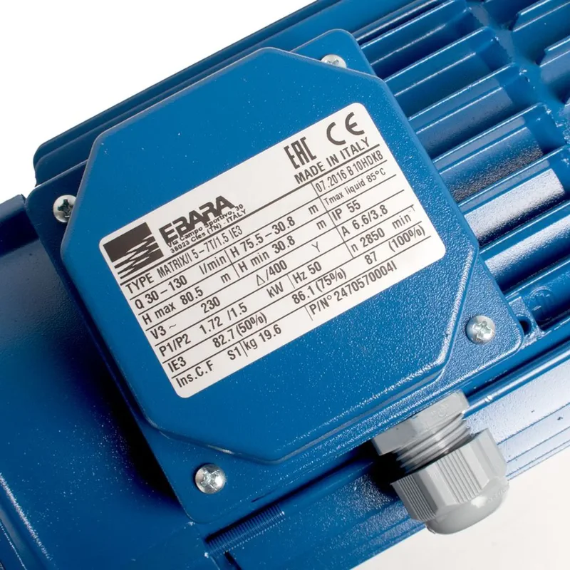 EBARA MATRIX 5-7T/1.5 ปั๊มน้ำหลายใบพัดแนวนอน - Image 6