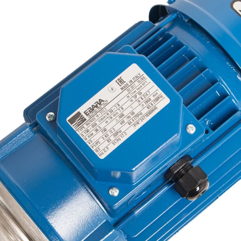 EBARA MATRIX 18-3T/2.2 ปั๊มน้ำหลายใบพัดแนวนอน - Image 6