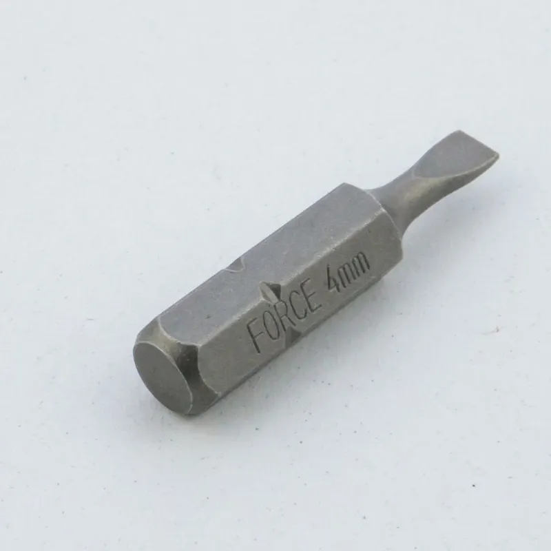ดอกไขควง FORCE 1/4" หัวแบน (Slotted) ขนาด 0.8x4 มม. รุ่น 1233004
