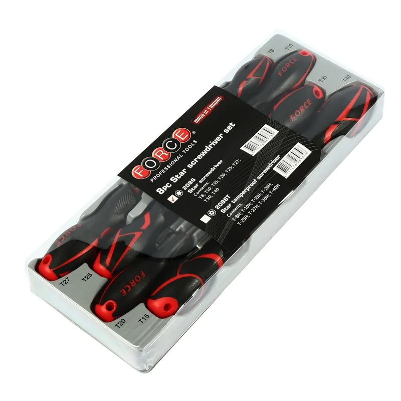 FORCE 2086 ชุดไขควงปากจีบ 8 ชิ้น T8-T40