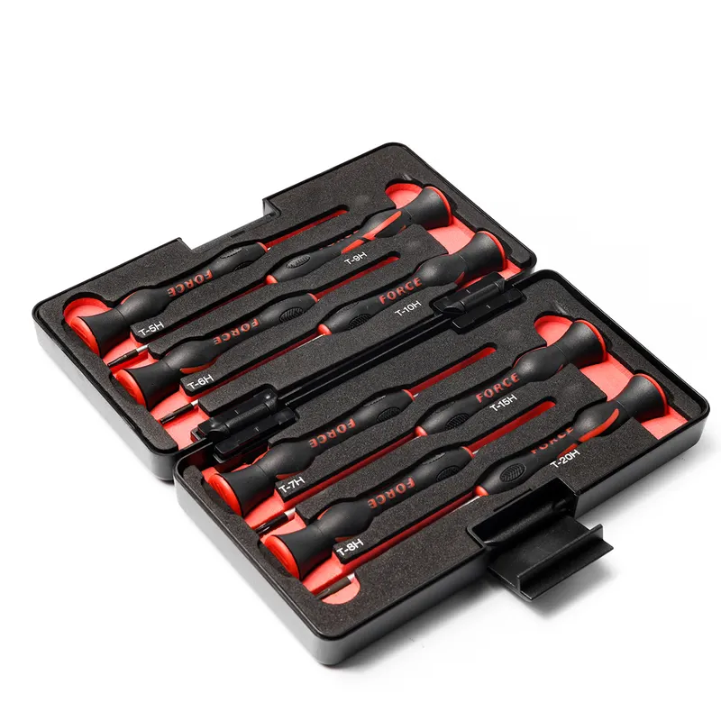 FORCE 2088A ชุดไขควงจีบ 8 ชิ้น T5-T20 ด้ามเรียว