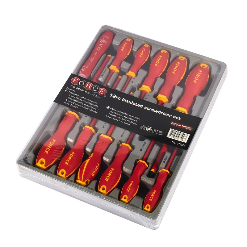 FORCE 2125N 12PC ชุดไขควงฉนวนไฟฟ้า 12 ชิ้น