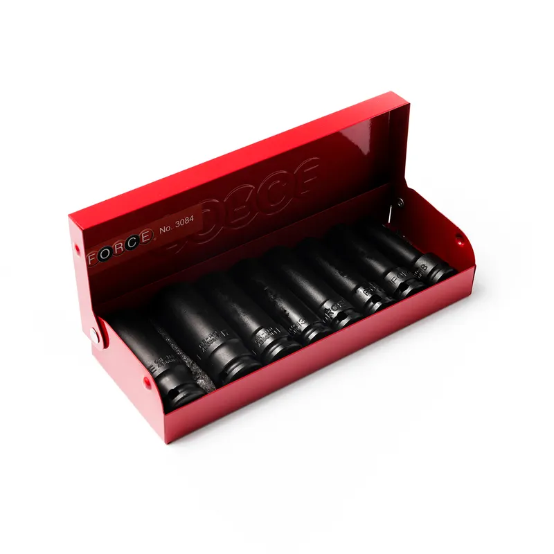 FORCE 3084 ชุดบ๊อกซ์ลมยาว 3/8 นิ้ว 8 ชิ้น 8-19 มม.