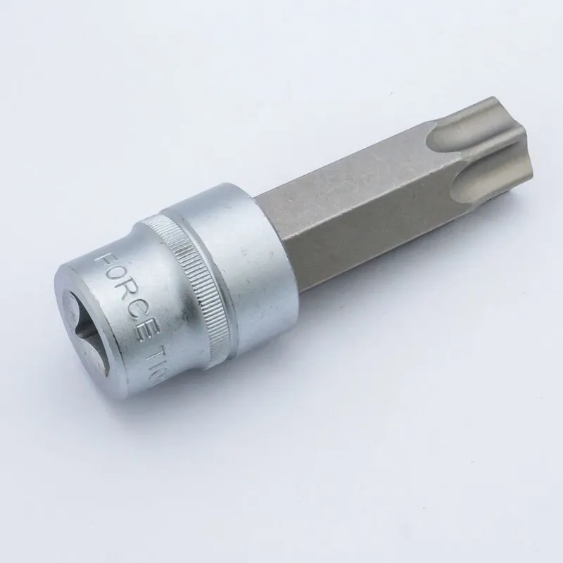 FORCE 347100100 ลูกบ็อกเดือยจีบรู1/2 นิ้วL55 มมT100H