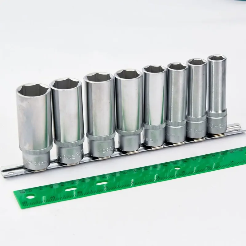 FORCE 4082 ชุดลูกบ็อกยาว 6เหลี่ยม 1/2 นิ้ว 8 ชิ้น