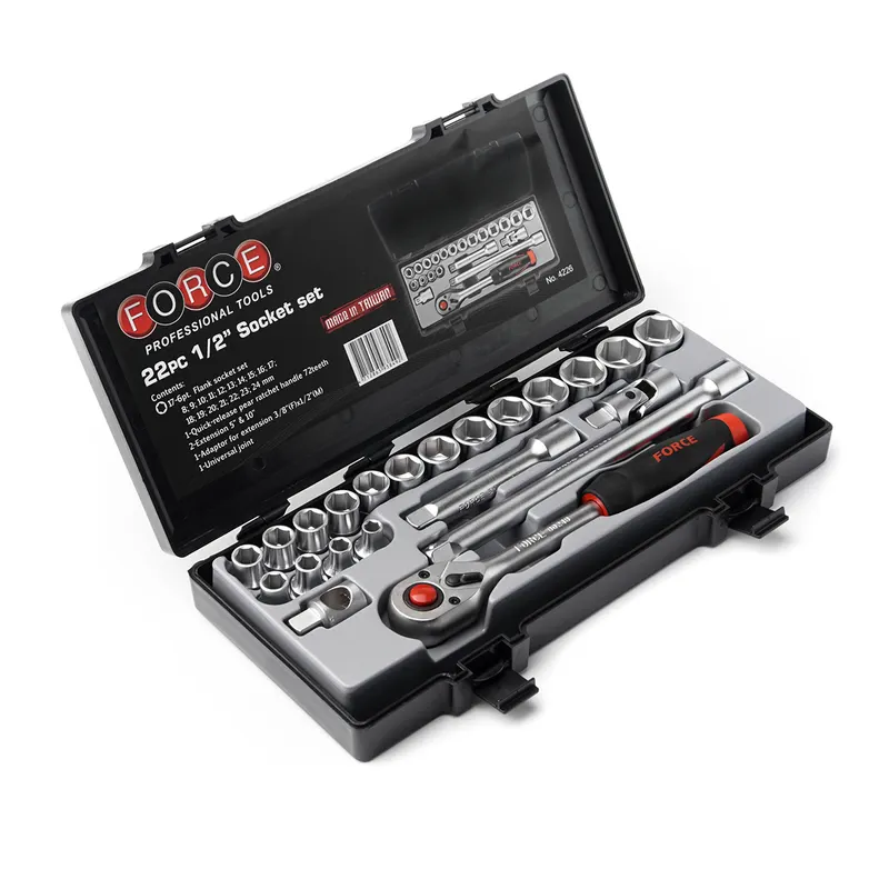 FORCE 4226 ชุดลูกบ๊อกซ์ 6เหลี่ยม 1/2 นิ้ว 22 ชิ้น