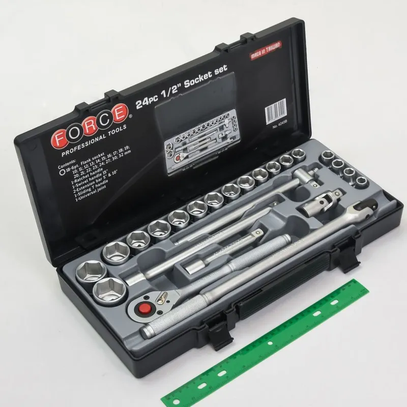FORCE 4245B ชุดลูกบ็อกซ์ 1/2 นิ้ว 6เหลี่ยม 24 ชิ้น