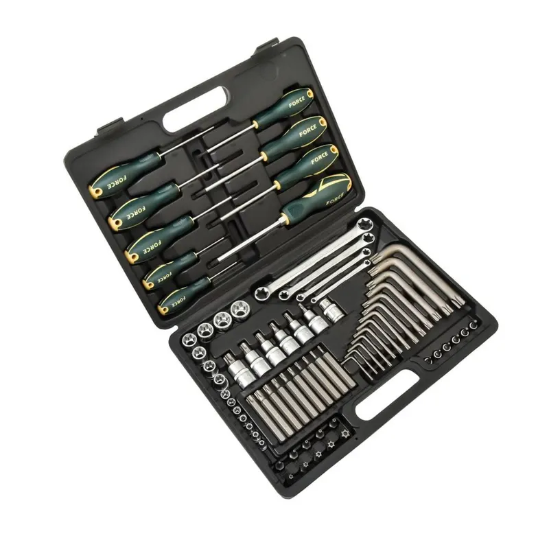 FORCE 4731 ชุดลูกบ็อกซ์หัวจีบ 1/4 นิ้ว+1/2 นิ้ว 73 ชิ้น