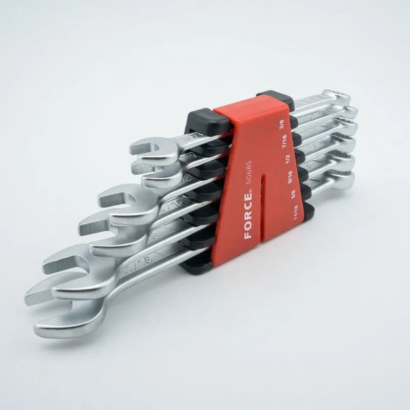 FORCE ชุดประแจแหวนข้างปากตาย 6 ชิ้น 3/8-11/16 นิ้ว