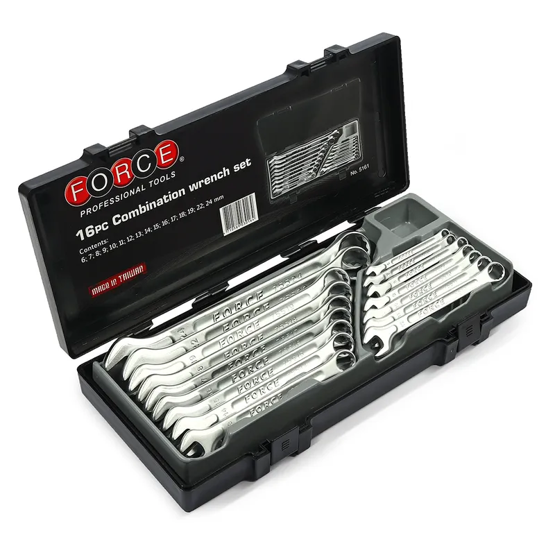 FORCE 5161 ชุดประแจแหวนข้างปากตาย 16 ชิ้น 6-24 มม