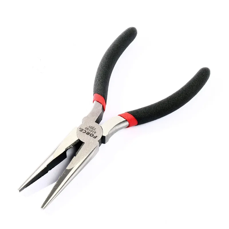 FORCE 610150 คีมปากแหลม ด้ามหุ้มยาง 6 นิ้ว