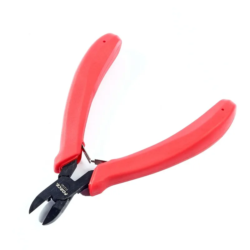 FORCE 612140 คีมตัดปากเฉียงเล็ก 4.5 นิ้ว ด้ามแดง