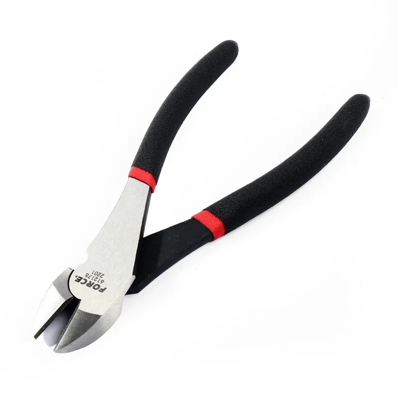 FORCE 612175 คีมตัดปากเฉียง ด้ามหุ้มยาง 7 นิ้ว