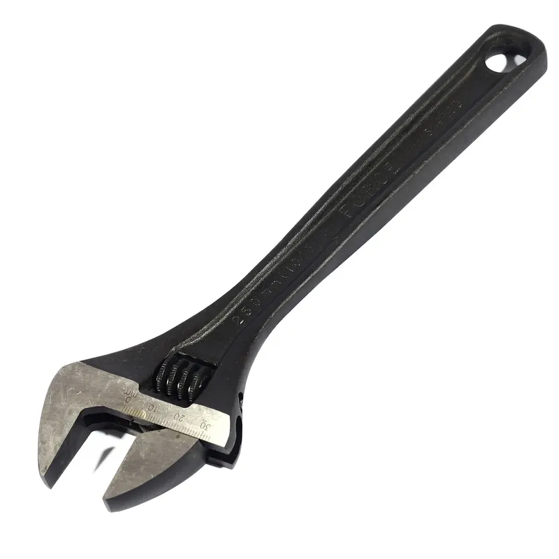 FORCE 649250 ประแจเลื่อนชุบดำ 10 นิ้ว อ้าสุด 29 มม