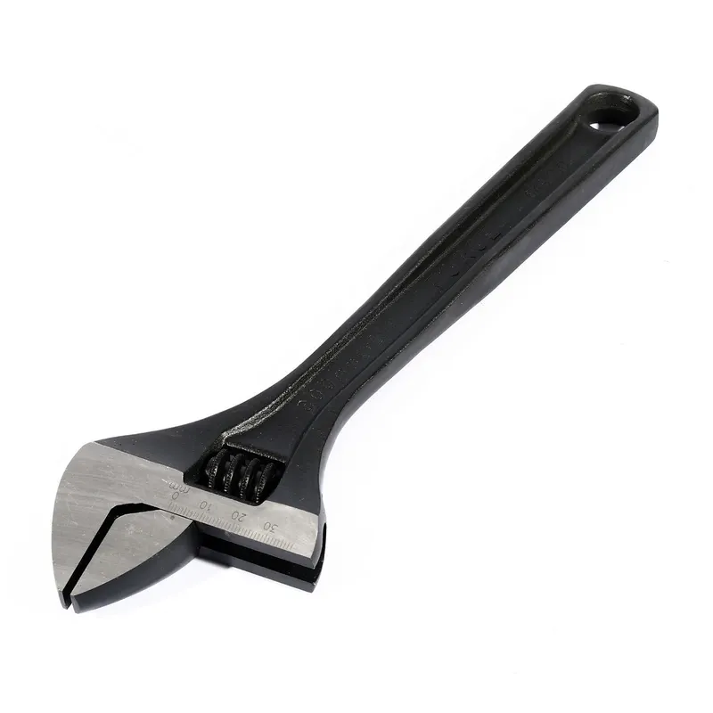 FORCE 649300 ประแจเลื่อนชุบดำ 12 นิ้ว อ้าสุด 34 มม