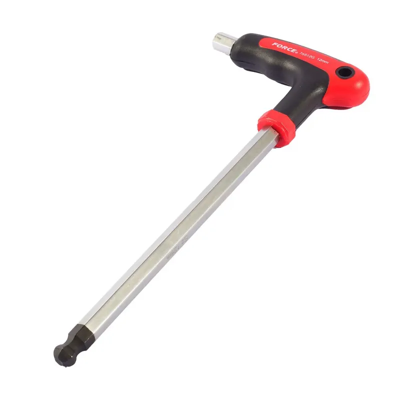 FORCE 76512G ประแจแอลหัวบอล ด้ามยาง เบอร์ 12