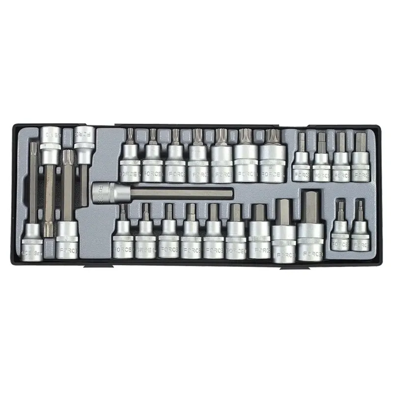 FORCE T4281 ชุดลูกบ๊อกซ์เดือยยาว 1/2 นิ้ว 28 ชิ้น