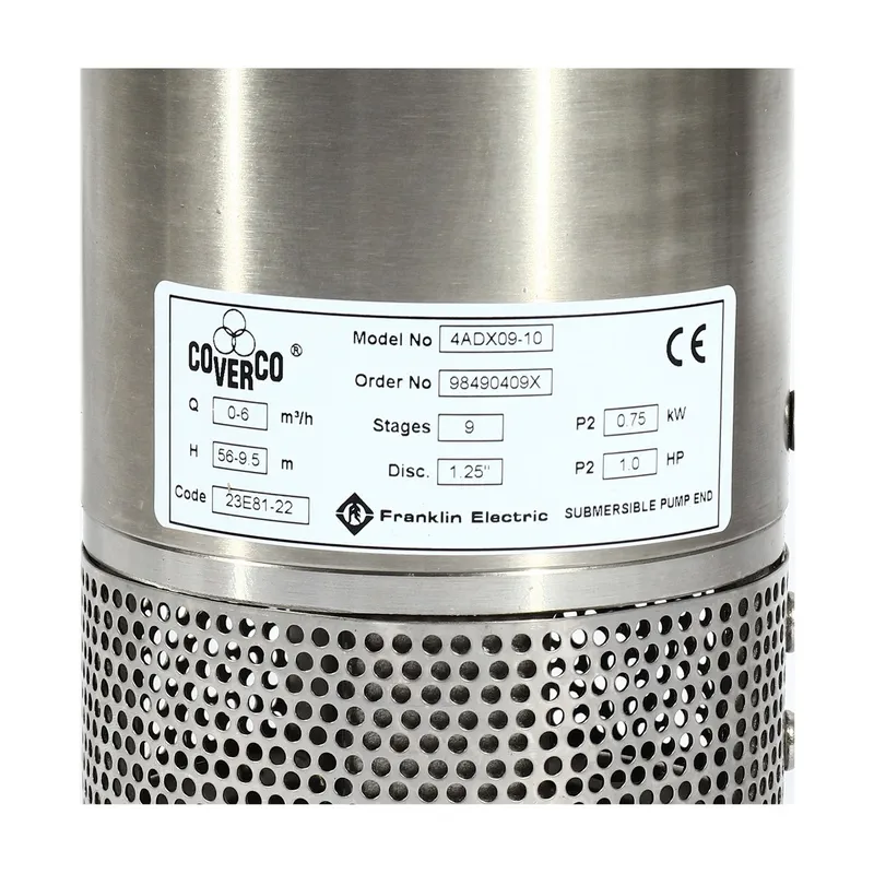 FRANKLIN 4ADX09-10 ปั๊มบาดาล 4" 1HP 9 ใบ ท่อ 1 1/4" - Image 4