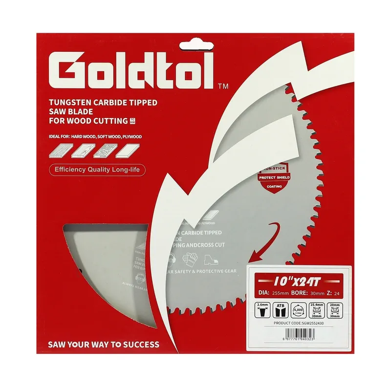 GOLD TOL ใบเลื่อยวงเดือนตัดไม้ 10"X24T - Image 4