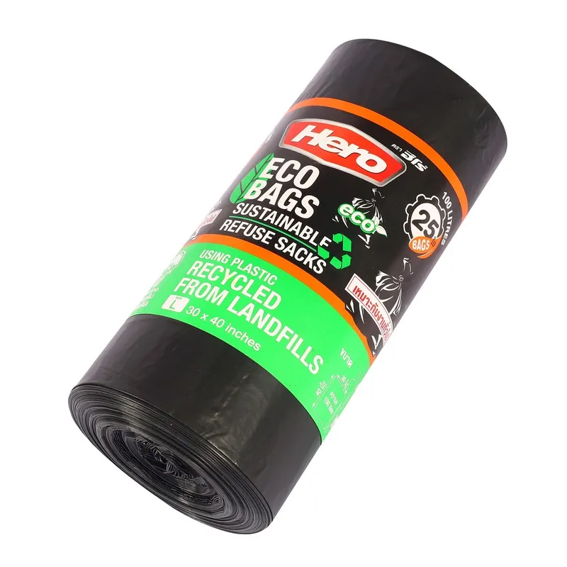 HERO ถุงขยะดำม้วนรุ่นรักษ์โลก ECO 30X40" (25 ใบ) - Image 4