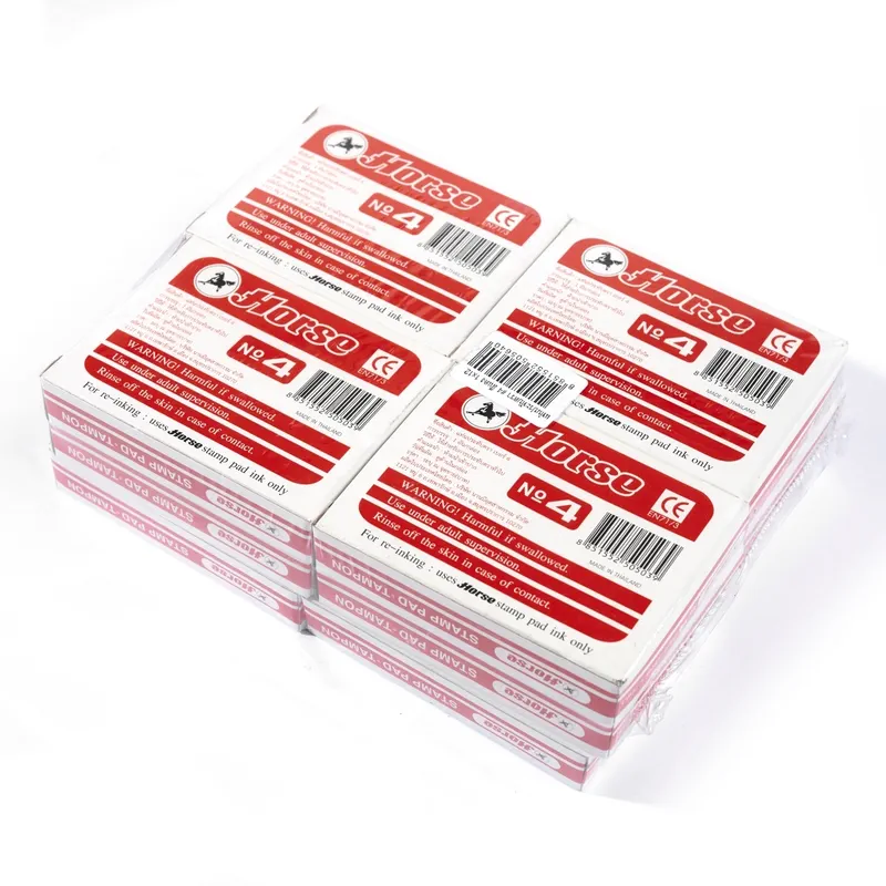 HORSE แท่นประทับตรา ตราม้า สีแดง เบอร์ 4 - Image 2