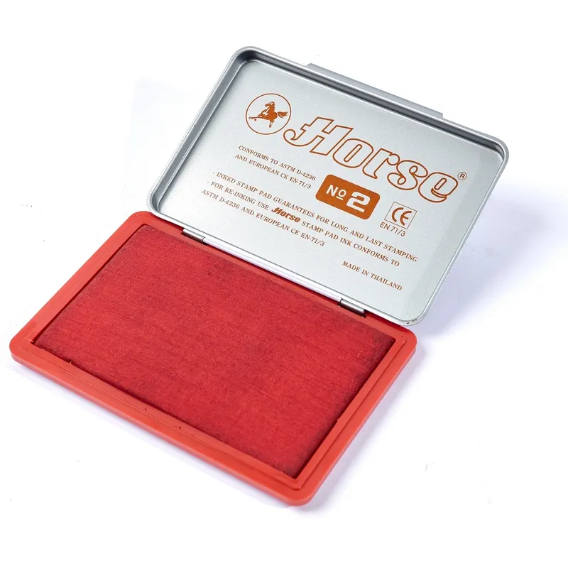 HORSE แท่นประทับตรา ตราม้า สีแดง เบอร์ 2