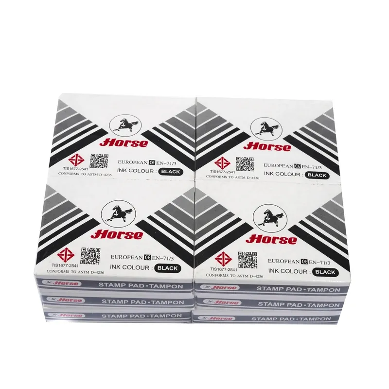 HORSE แท่นประทับตรา ตราม้า สีดำ เบอร์ 4 - Image 3
