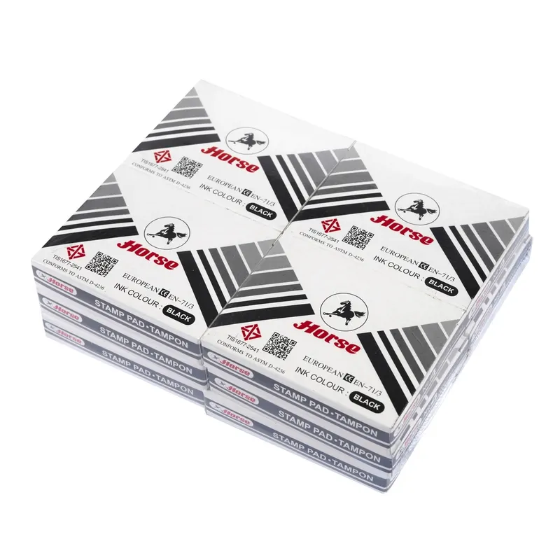 HORSE แท่นประทับตรา ตราม้า สีดำ เบอร์ 4