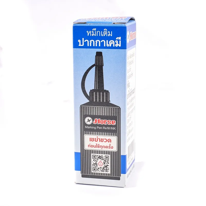 HORSE หมึกเติมปากกาเคมี ตราม้า 30 CC - น้ำเงิน - Image 3