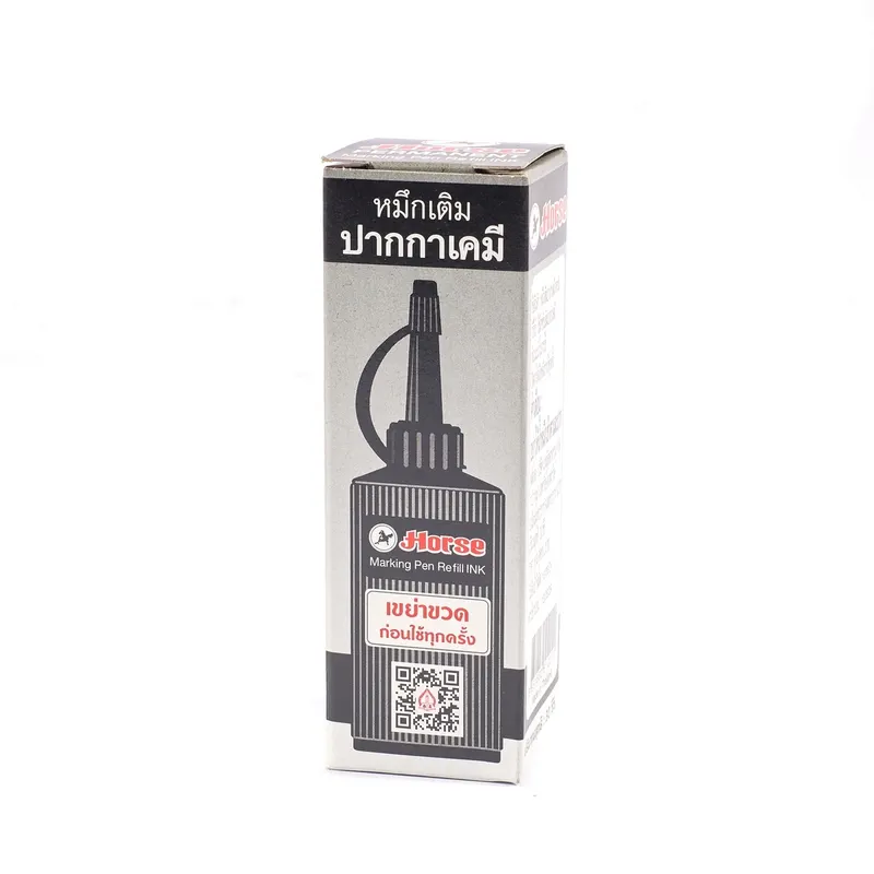 HORSE หมึกเติมปากกาเคมี ตราม้า 30 CC - ดำ - Image 3