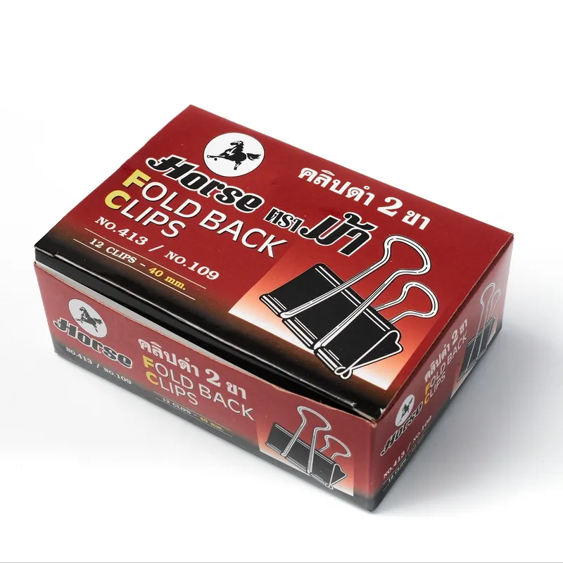 HORSE คลิปดำ ตราม้า NO.109 (ขนาด 40 มม.) - Image 5