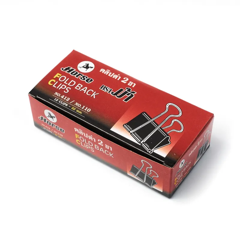 HORSE คลิปดำ ตราม้า NO.110 (ขนาด 32 มม.) - Image 4